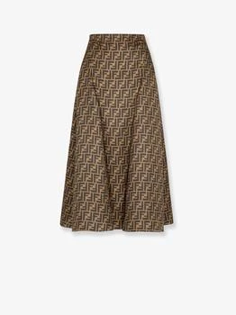 Fendi | FF silk skirt