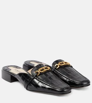Tom Ford | Whitney croc-effect leather mules