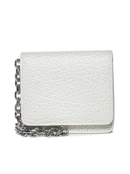 MAISON MARGIELA | Maison Margiela Foldover Top Chain-Linked Wallet