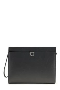 Salvatore Ferragamo | Ferragamo Logo Printed Gancini Pouch