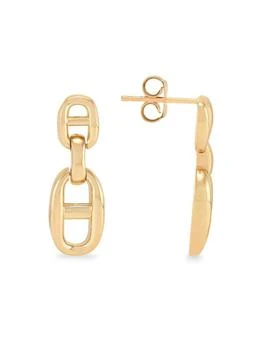 Saks Fifth Avenue | 14K Yellow Gold Link Drop Earrings