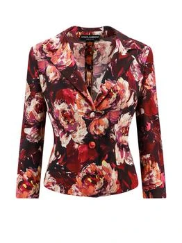 Dolce & Gabbana | Dolce & Gabbana Floral Printed Slim-Fit Blazer