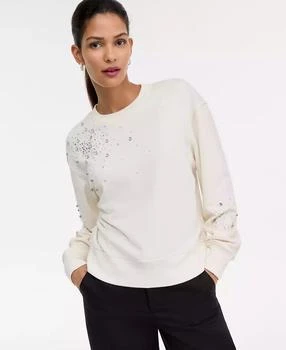 Women's Embellished French Terry Sweatshirt, Macy's Exclusive