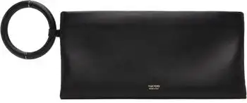 Tom Ford | Black Nappa Leather Aura Clutch