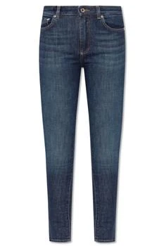 Dolce & Gabbana | Dolce & Gabbana Logo Plaque Tapered Leg Jeans