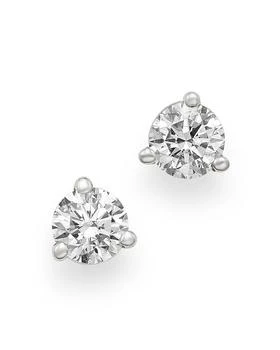 Bloomingdale's | Certified Diamond Stud Earrings in 18K White Gold, 0.33 tcw