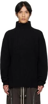 Rick Owens | Black Concordians Turtle Neck Sweater