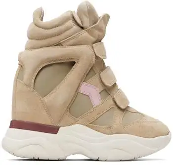 Isabel Marant | Beige & Pink Balskee Sneakers