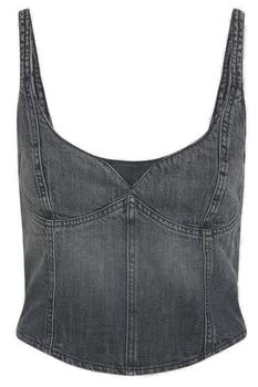 Balenciaga | Balenciaga Denim Cropped Top