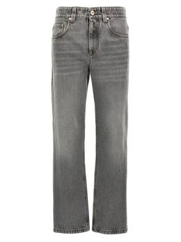 Brunello Cucinelli | Brunello Cucinelli Logo Patch Straight-Leg Jeans