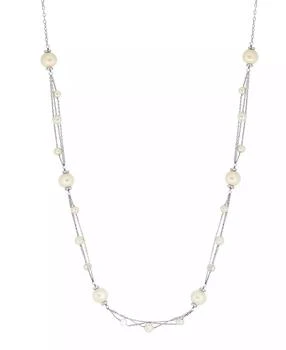 Effy | Freshwater Pearl (4-7.5mm) Chain Necklace in Sterling Silver
