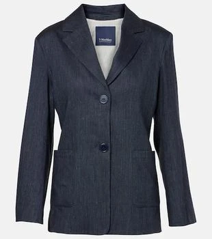 Max Mara | Derna linen-blend twill blazer