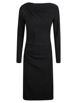 Max Mara | Max Mara Raoul Abito Draped Midi Dress