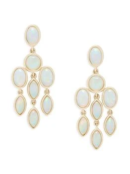 Effy | 14K Yellow Gold
4.10 TCW Ethiopian Opal Drop Earrings