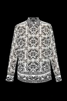 Dolce
Gabbana | Dolce
Gabbana Majolica Printed Long-Sleeved Shirt