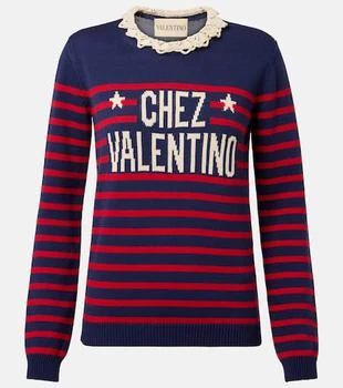 Valentino | Chez Valentino striped cotton sweater