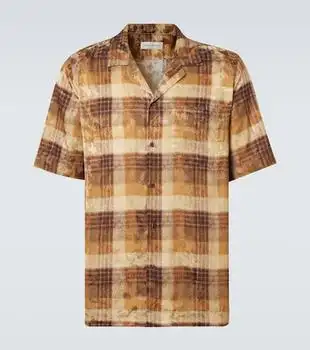 Dries Van Noten | Checked jacquard bowling shirt