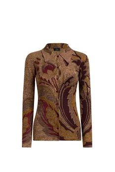 ETRO | Etro Daffodil Motif Ribbed Cardigan