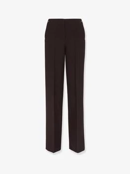 Fendi | Virgin wool trousers with metal ff details