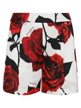 Balmain | Balmain Rose Printed Satin Shorts