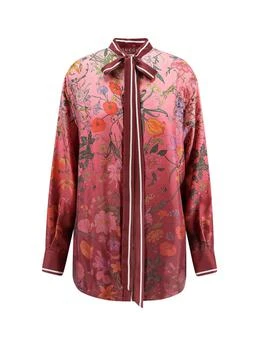 Gucci | Gucci Flora Printed Long-Sleeve Shirt
