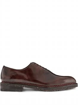 Salvatore Ferragamo | Men
s Leather Oxford Shoes In Brown