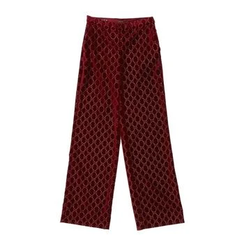 Gucci | Gucci Embroidered Velvet Trousers