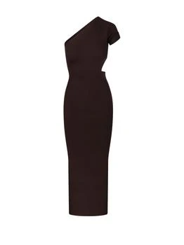 Max Mara | Max Mara Arda One-Shoulder Ribbed-Knit Dress