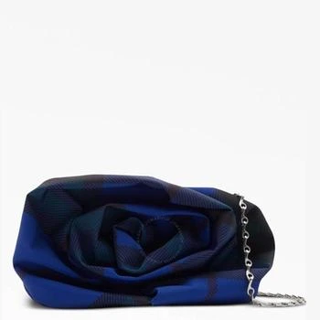 Burberry | Draped Clutch with Checkered Pattern