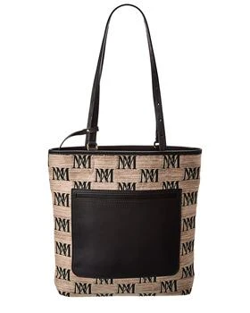 Max Mara | All-Over Logo Print Leather-Trim Tote