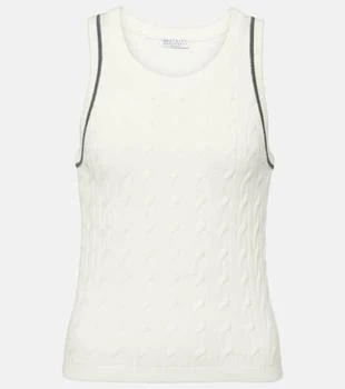 Brunello Cucinelli | Cable-knit cotton top