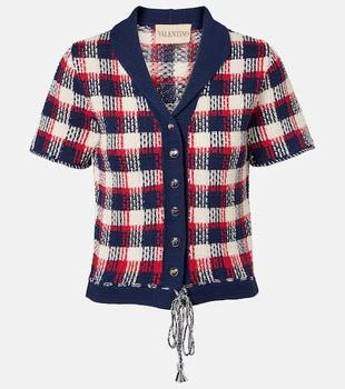 Valentino | Checked cotton cardigan