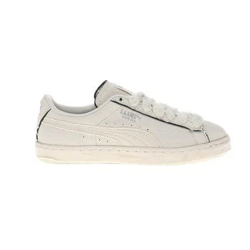 Suede Laams Blank Canvas Lace Up Sneakers