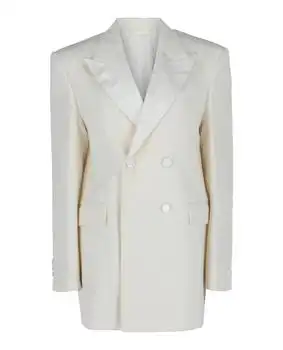 Givenchy | Double-Breasted Satin Trimmed Jacket