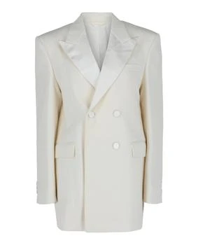 Givenchy | Double-Breasted Satin Trimmed Jacket