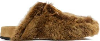 Dries Van Noten | Tan Shearling Clogs