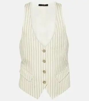 Tom Ford | Pinstripe wool and silk-blend vest