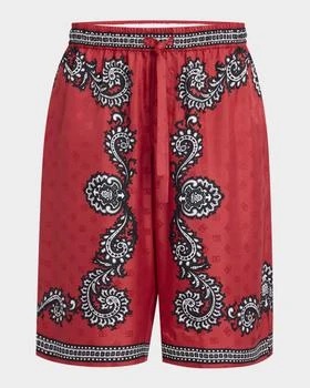 Dolce
Gabbana | Men
s Bandana-Print Silk Shorts