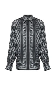 Versace | Versace Pattern-Printed Long-Sleeved Shirt