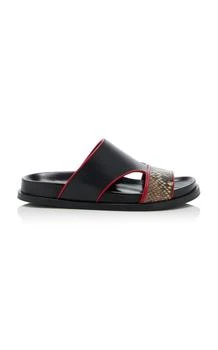 Dries Van Noten | Dries Van Noten Leather Fussbett Sandals - Moda Operandi