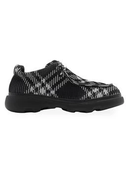 Burberry | Check Woven Creeper Sneakers