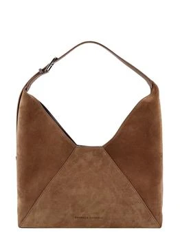 Brunello Cucinelli | Brunello Cucinelli Logo Printed Panelled Shoulder Bag