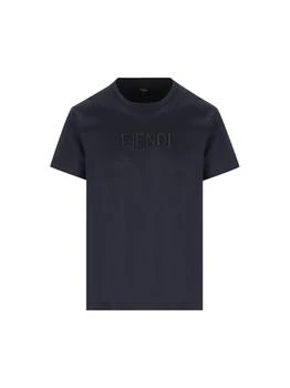 Fendi | Fendi Logo Embroidered Crewneck T-Shirt