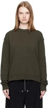 Rick Owens | Khaki Concordians Round Neck Sweater