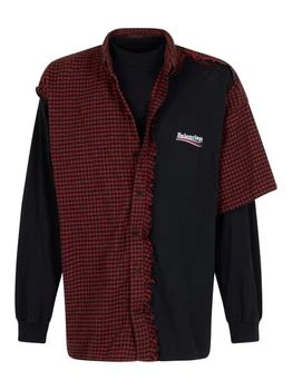 Balenciaga | Balenciaga Panelled Long-Sleeve Shirt