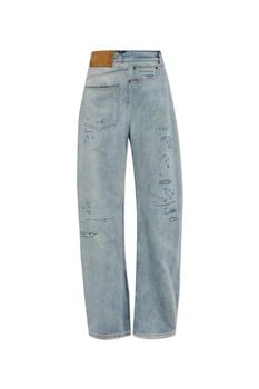 MM6 | MM6 Maison Margiela Distressed Logo Patch Jeans