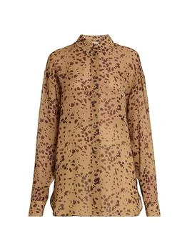 Salvatore Ferragamo | Scattered Dye Silk Shirt
