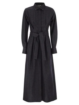 Max Mara | Max Mara Aller Belted Denim Dress