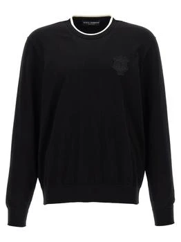 Dolce & Gabbana | Dolce & Gabbana Logo Patch Crewneck Jumper