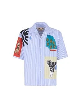 Marni | Marni Striped Poplin Bowling Shirt